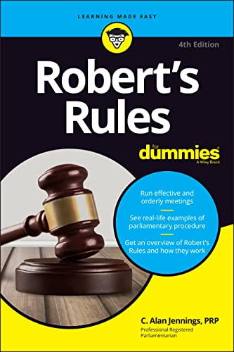 Robert's Rules For Dummies, 4th Edition von For Dummies